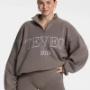 Online Sweat-shirt demi-zippé Femme « kaki » Femme Sweats À Capuche Et Vestes De Sport