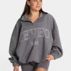 Online Sweat-shirt demi-zippé Femme « graphite » Femme Sweats À Capuche Et Vestes De Sport