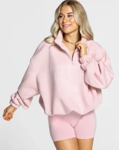 Outlet Sweat-shirt demi-zippé Femme « rose » Femme Sweats À Capuche Et Vestes De Sport