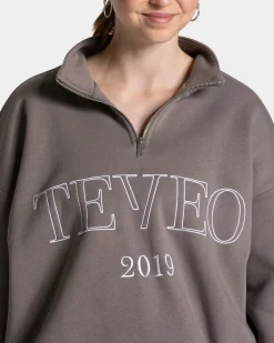 Online Sweat-shirt demi-zippé Femme « kaki » Femme Sweats À Capuche Et Vestes De Sport