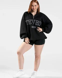 Discount Sweat-shirt demi-zippé Femme « noir » Femme Sweats À Capuche Et Vestes De Sport