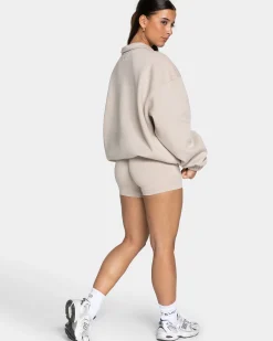 Clearance Sweat-shirt demi-zippé Femme « cream » Femme Sweats À Capuche Et Vestes De Sport