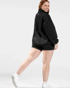 Discount Sweat-shirt demi-zippé Femme « noir » Femme Sweats À Capuche Et Vestes De Sport