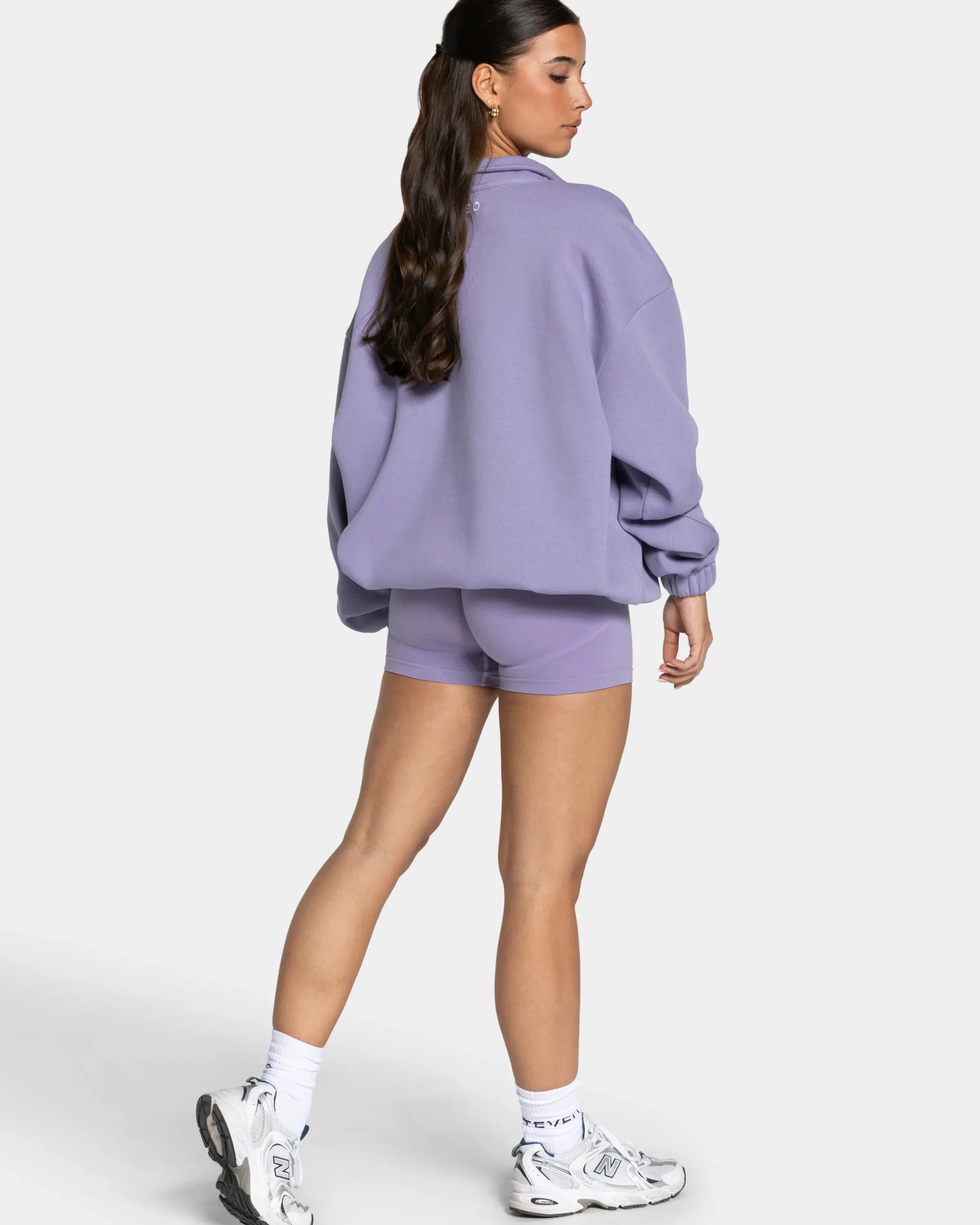 Clearance Sweat-shirt demi-zippé Femme « lavande » Femme Sweats À Capuche Et Vestes De Sport