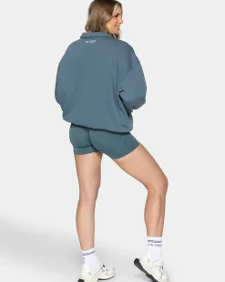 Best Sweat-shirt demi-zippé Femme « teal » Femme Sweats À Capuche Et Vestes De Sport