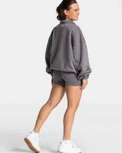 Online Sweat-shirt demi-zippé Femme « graphite » Femme Sweats À Capuche Et Vestes De Sport
