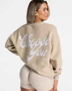 Outlet Sweat-shirt oversize Acid « Sand » Femme Sweats À Capuche Et Vestes De Sport