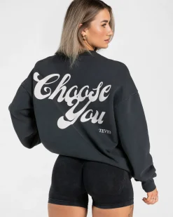 Hot Sweat-shirt oversize Acid « noir » Femme Sweats À Capuche Et Vestes De Sport