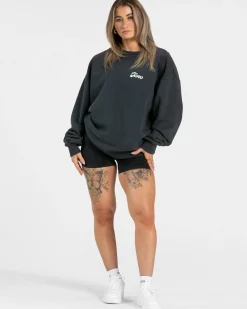 Hot Sweat-shirt oversize Acid « noir » Femme Sweats À Capuche Et Vestes De Sport
