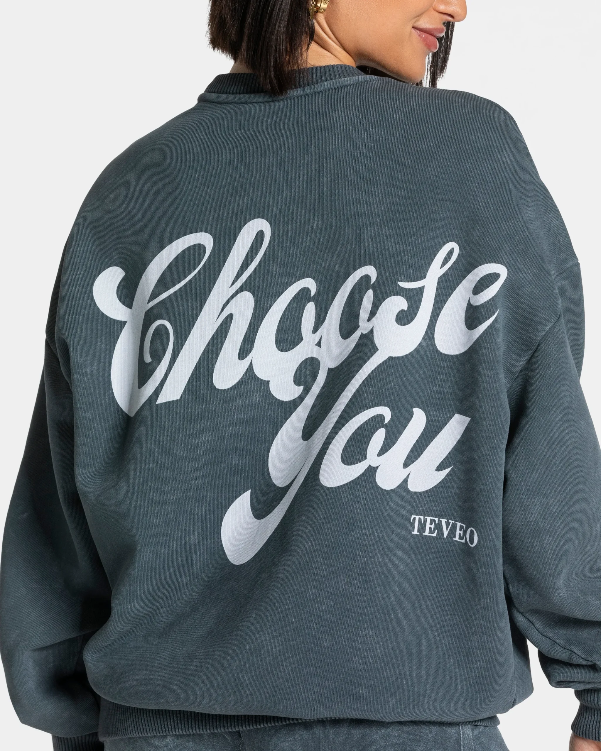 Fashion Sweat-shirt oversize Acid « bleu marine » Femme Sweats À Capuche Et Vestes De Sport