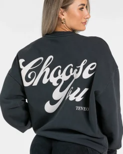Hot Sweat-shirt oversize Acid « noir » Femme Sweats À Capuche Et Vestes De Sport