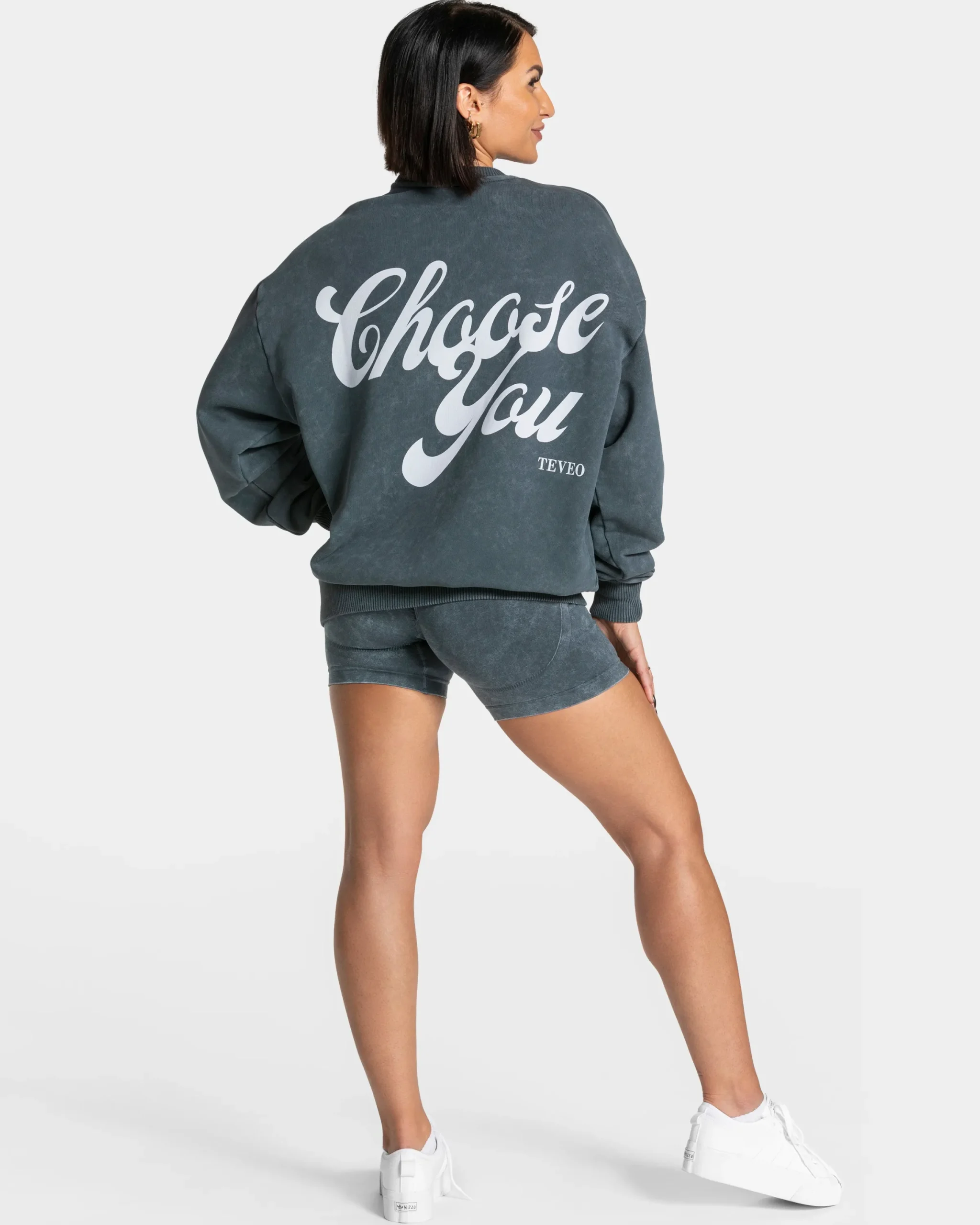 Fashion Sweat-shirt oversize Acid « bleu marine » Femme Sweats À Capuche Et Vestes De Sport