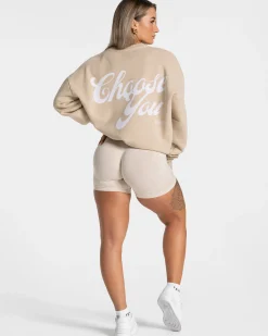 Outlet Sweat-shirt oversize Acid « Sand » Femme Sweats À Capuche Et Vestes De Sport