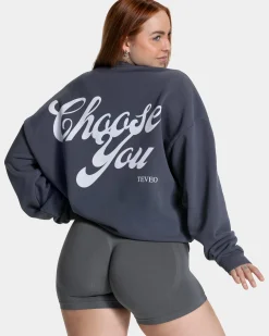 Clearance Sweat-shirt oversize Pure « Graphite » Femme Sweats À Capuche Et Vestes De Sport