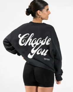 Clearance Sweat-shirt oversize Pure « noir » Femme Sweats À Capuche Et Vestes De Sport