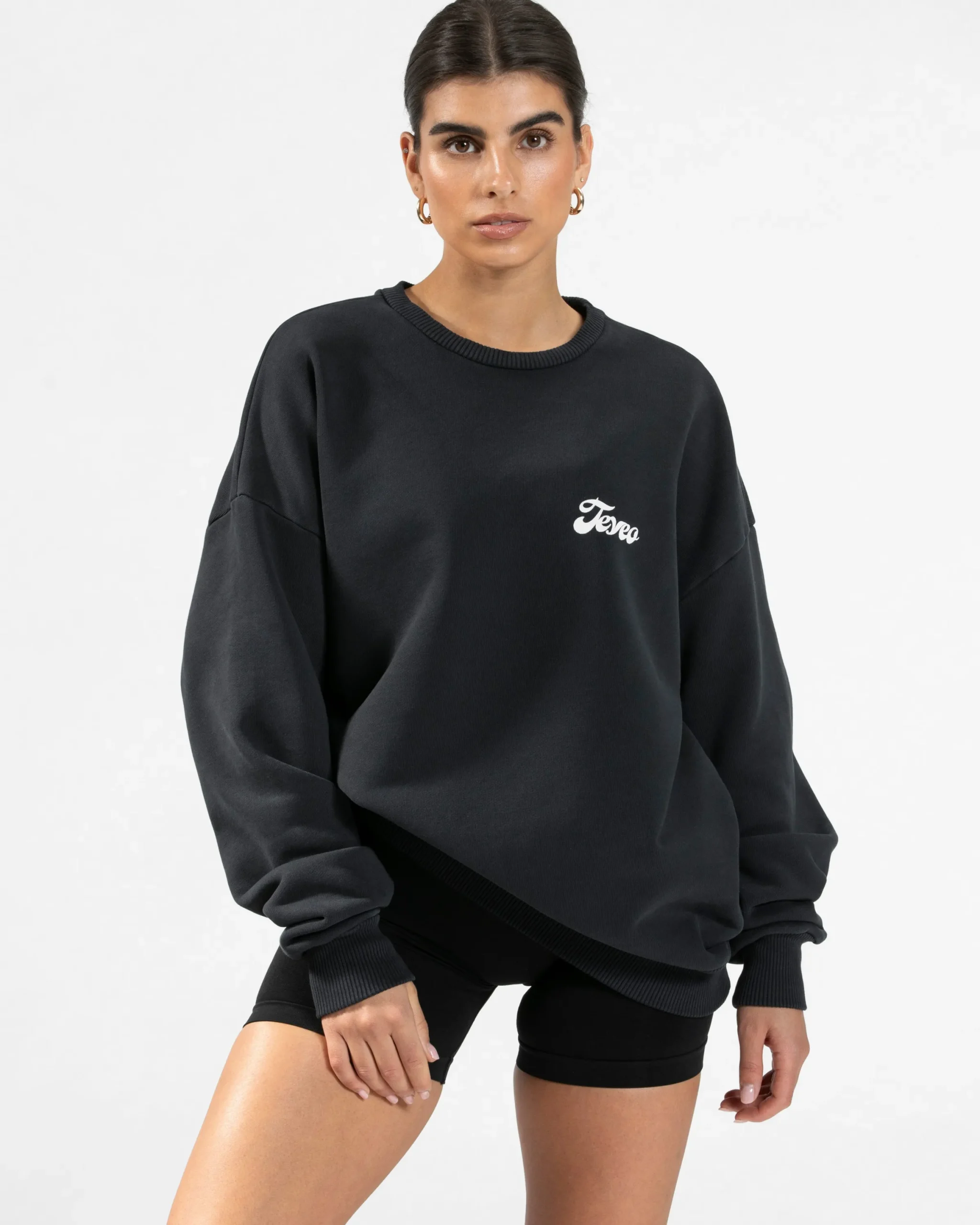Clearance Sweat-shirt oversize Pure « noir » Femme Sweats À Capuche Et Vestes De Sport