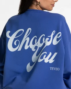 Outlet Sweat-shirt oversize Pure « bleu roi » Femme Sweats À Capuche Et Vestes De Sport