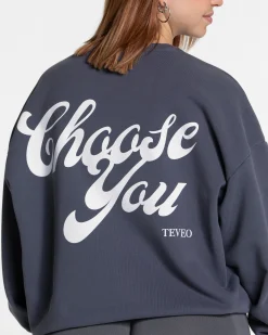 Clearance Sweat-shirt oversize Pure « Graphite » Femme Sweats À Capuche Et Vestes De Sport