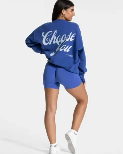 Outlet Sweat-shirt oversize Pure « bleu roi » Femme Sweats À Capuche Et Vestes De Sport