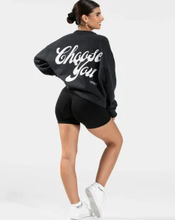 Clearance Sweat-shirt oversize Pure « noir » Femme Sweats À Capuche Et Vestes De Sport