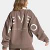 Discount Sweat-shirt oversize Signature « Moka » Femme Sweats À Capuche Et Vestes De Sport
