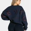 Discount Sweat-shirt oversize Signature « Midnight » Femme Sweats À Capuche Et Vestes De Sport