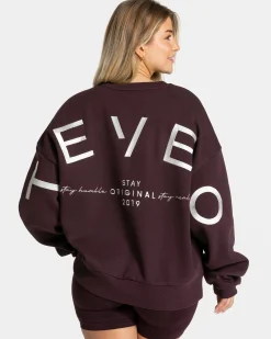 Best Sweat-shirt oversize Signature « Merlot » Femme Sweats À Capuche Et Vestes De Sport