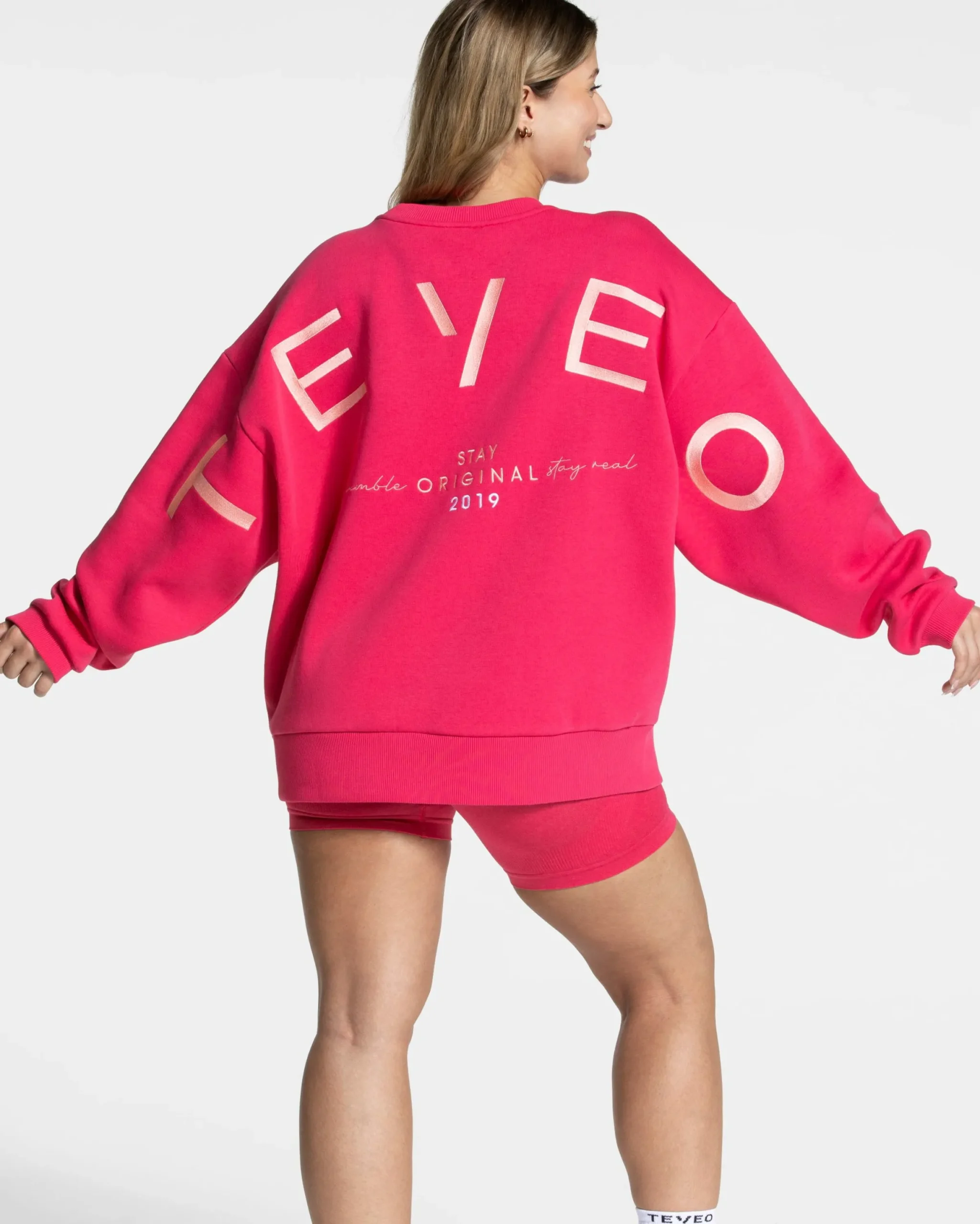 Online Sweat-shirt oversize Signature « Berry » Femme Sweats À Capuche Et Vestes De Sport