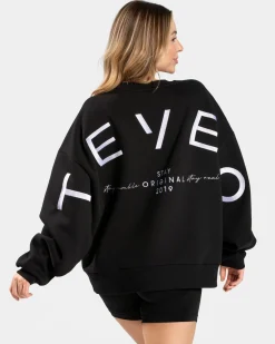Online Sweat-shirt oversize Signature « noir » Femme Sweats À Capuche Et Vestes De Sport