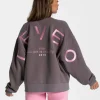 Discount Sweat-shirt oversize Signature « Graphite » Femme Sweats À Capuche Et Vestes De Sport
