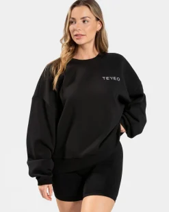 Online Sweat-shirt oversize Signature « noir » Femme Sweats À Capuche Et Vestes De Sport