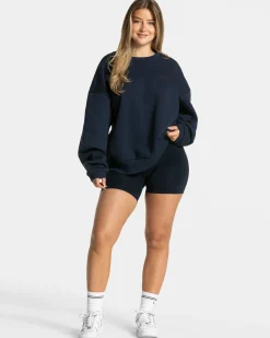 Discount Sweat-shirt oversize Signature « Midnight » Femme Sweats À Capuche Et Vestes De Sport
