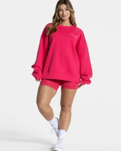 Online Sweat-shirt oversize Signature « Berry » Femme Sweats À Capuche Et Vestes De Sport