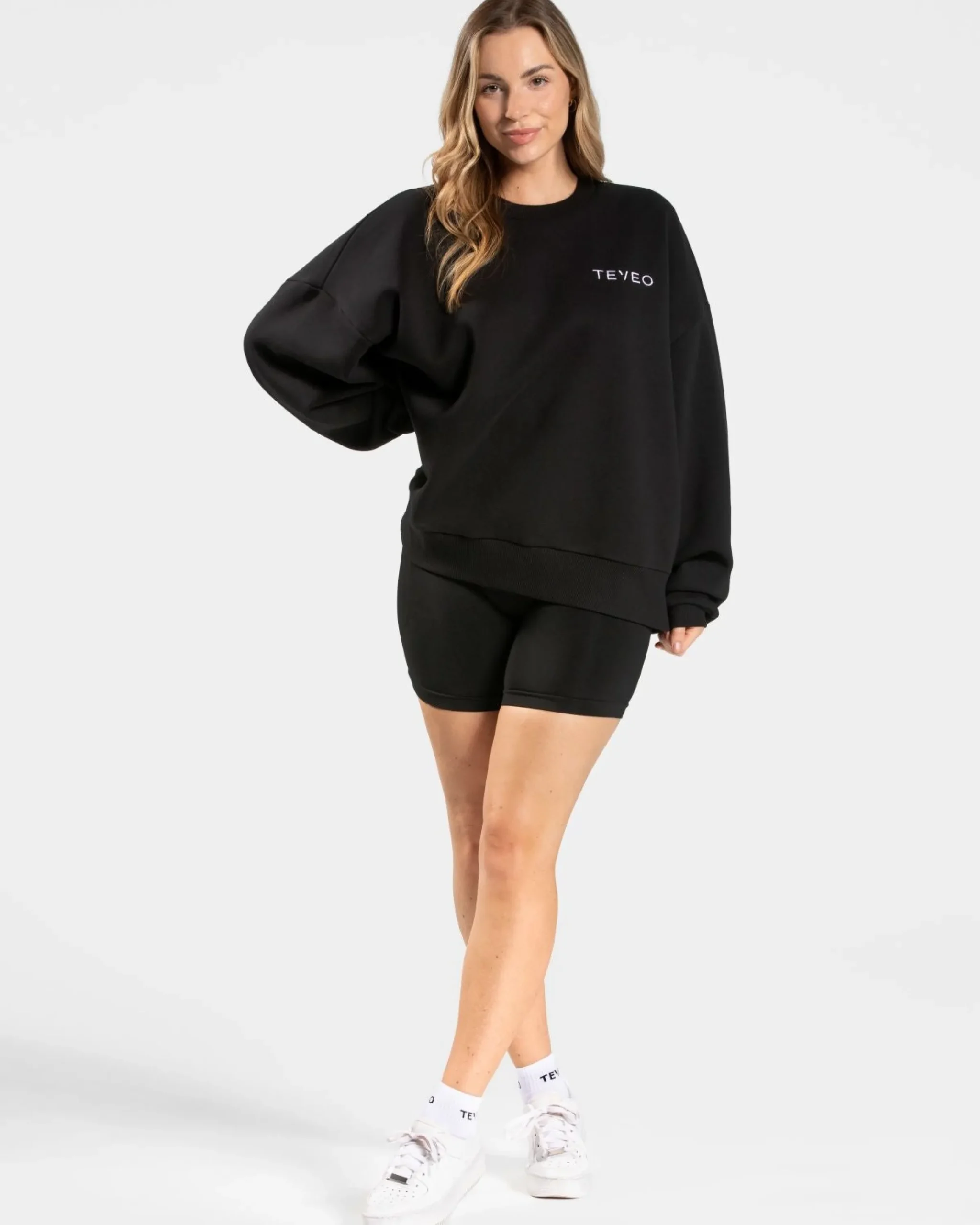 Online Sweat-shirt oversize Signature « noir » Femme Sweats À Capuche Et Vestes De Sport
