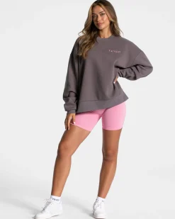 Discount Sweat-shirt oversize Signature « Graphite » Femme Sweats À Capuche Et Vestes De Sport