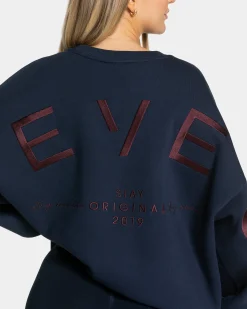 Discount Sweat-shirt oversize Signature « Midnight » Femme Sweats À Capuche Et Vestes De Sport