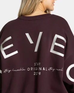 Best Sweat-shirt oversize Signature « Merlot » Femme Sweats À Capuche Et Vestes De Sport
