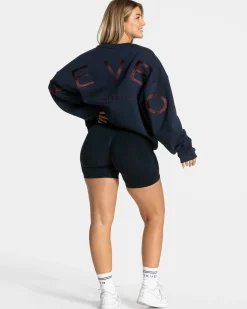 Discount Sweat-shirt oversize Signature « Midnight » Femme Sweats À Capuche Et Vestes De Sport