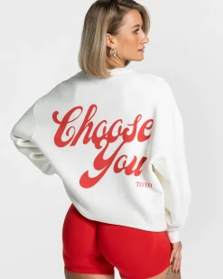 Outlet Sweat-shirt Pure Oversized « Off White » Femme Sweats À Capuche Et Vestes De Sport