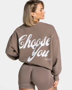 Clearance Sweat-shirt Pure Oversized « Moka » Femme Sweats À Capuche Et Vestes De Sport