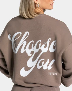 Clearance Sweat-shirt Pure Oversized « Moka » Femme Sweats À Capuche Et Vestes De Sport