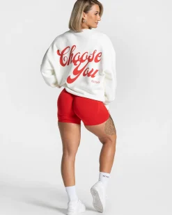 Outlet Sweat-shirt Pure Oversized « Off White » Femme Sweats À Capuche Et Vestes De Sport