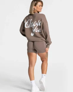 Clearance Sweat-shirt Pure Oversized « Moka » Femme Sweats À Capuche Et Vestes De Sport