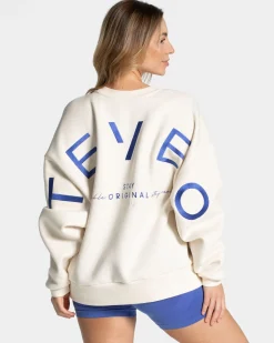 Online Sweat-shirt Signature Oversized « Off White » Femme Sweats À Capuche Et Vestes De Sport