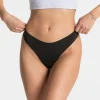 Outlet Tanga Seamless Padded (5) « noir » Femme Chaussettes Et Sous-vêtements