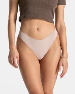 Outlet Tanga Seamless Padded (5) « avoine » Femme Chaussettes Et Sous-vêtements