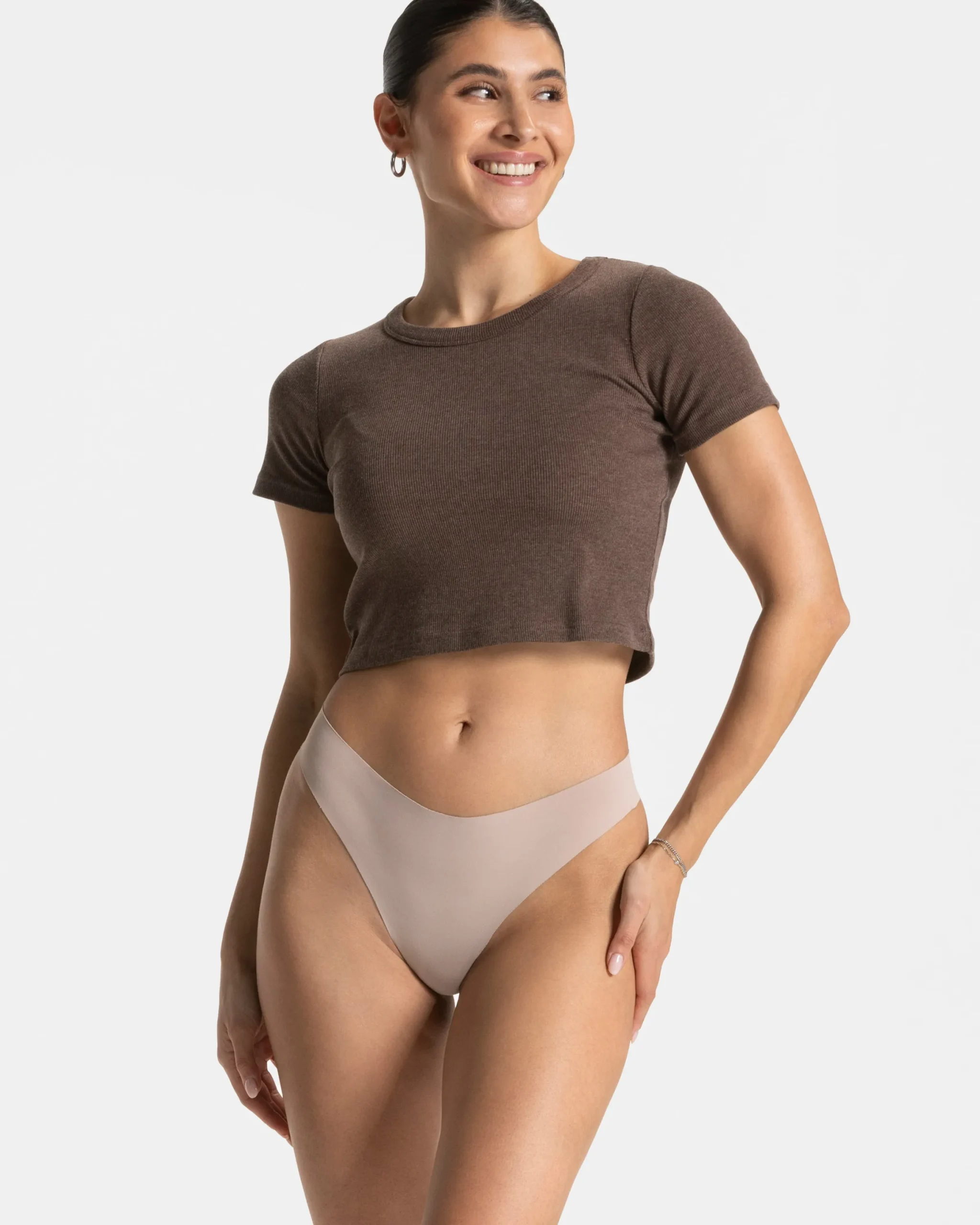 Online Tanga Seamless Padded (lot de 2) « avoine » Femme Chaussettes Et Sous-vêtements