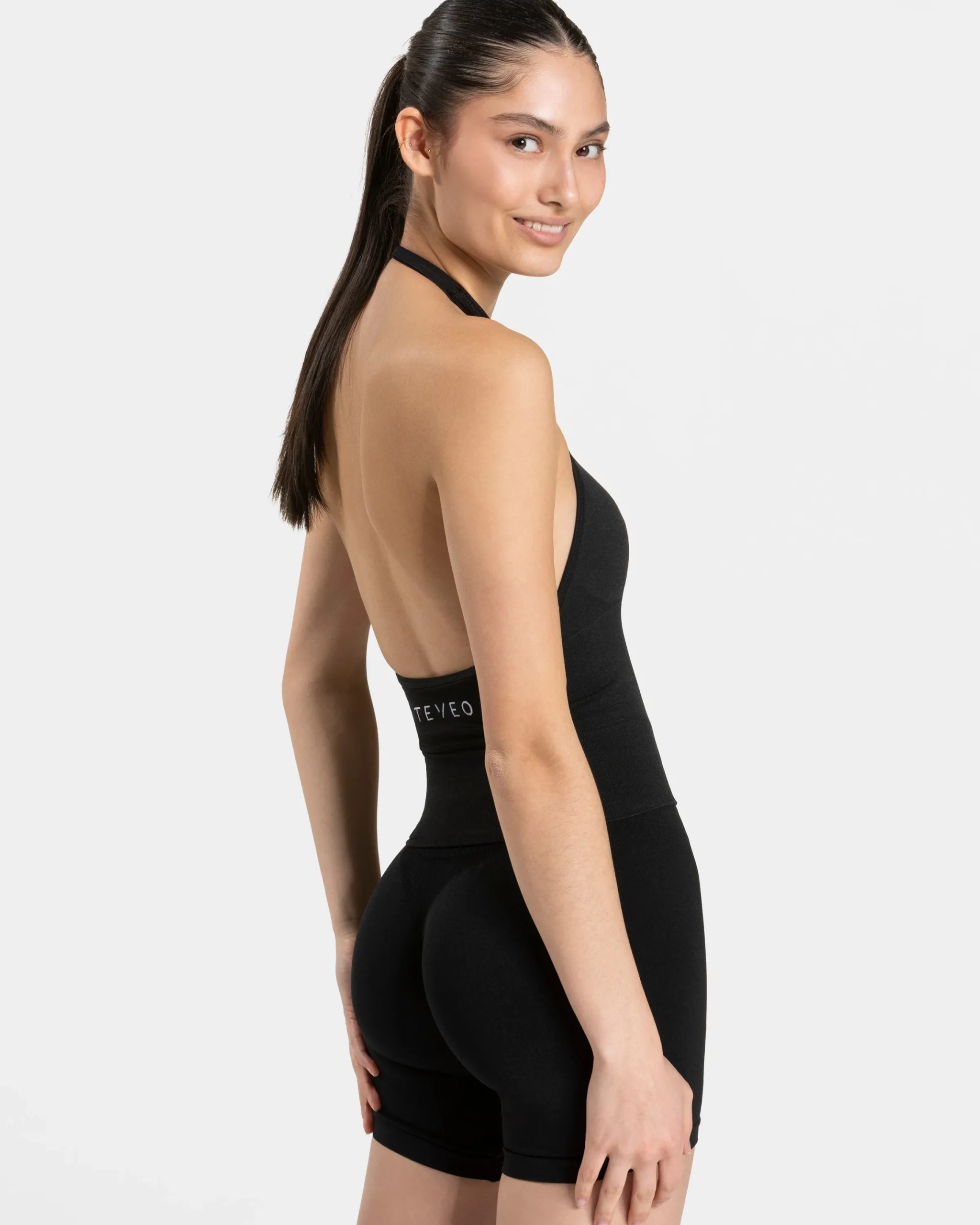 Outlet Top Neckholder Timeless Pro « noir » Femme Hauts