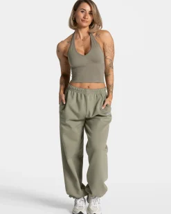 Outlet Top Neckholder Timeless Pro « kaki » Femme Hauts