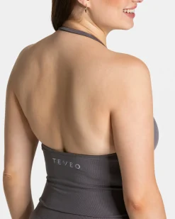 Discount Top Neckholder Timeless Pro « graphite » Femme Hauts